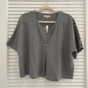 NWT Madewell Double-Faced Henley Tee